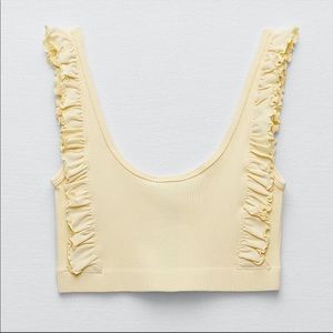 Zara Ruffle Crop Top